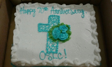70th anniversary cake